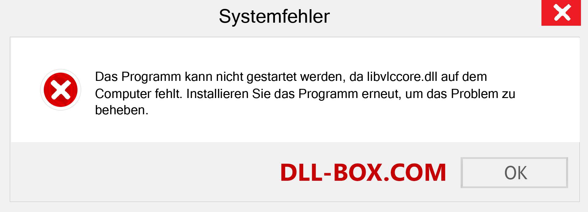 libvlccore.dll-Datei fehlt?. Download für Windows 7, 8, 10 - Fix libvlccore dll Missing Error unter Windows, Fotos, Bildern